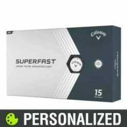 2023 Callaway Superfast Personalized White Golf Balls - 15-Pack