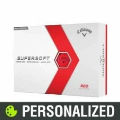 2023 Callaway Supersoft Personalized Red Golf Balls