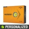 2023 Callaway Warbird Personalized Yellow Golf Balls
