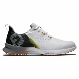 FootJoy 55443 Fuel Golf Shoes - White/Black/Orange 1 FootJoy 55443 Fuel Golf Shoes - White/Black/Orange