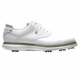 FootJoy Traditions Golf Shoe White/White/Grey 57903 1 FootJoy Traditions Golf Shoe White/White/Grey 57903