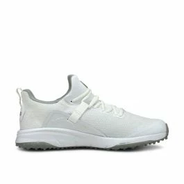 Puma Fusion Evo Golf Shoes - White/Quarry 1 Puma Fusion Evo Golf Shoes - White/Quarry