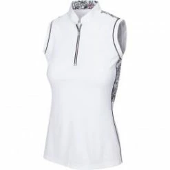 Greg Norman Mira Women's Sleeveless Zip Polo