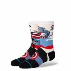 Stance Captain America Kids Crew Socks