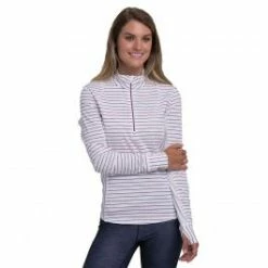 Zero Restriction Renae Women's 1/4 Zip Mock Neck Pullover