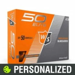 2023 Wilson Staff Fifty Elite Personalized Orange Golf Balls