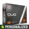 2023 Wilson Staff Duo Soft Personalized Orange Golf Balls