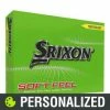 2023 Srixon Soft Feel 13 Personalized Yellow Golf Balls