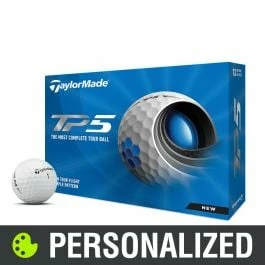 TaylorMade TP5 Personalized White Golf Balls 1 TaylorMade TP5 Personalized White Golf Balls