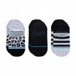 Stance Leopard 3 Pack Ladies Invisible Socks