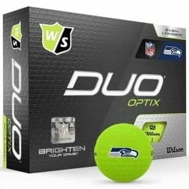 Wilson Staff Duo Optix Golf Ball With Seahawks Logo 1 Wilson Staff Duo Optix Golf Ball With Seahawks Logo